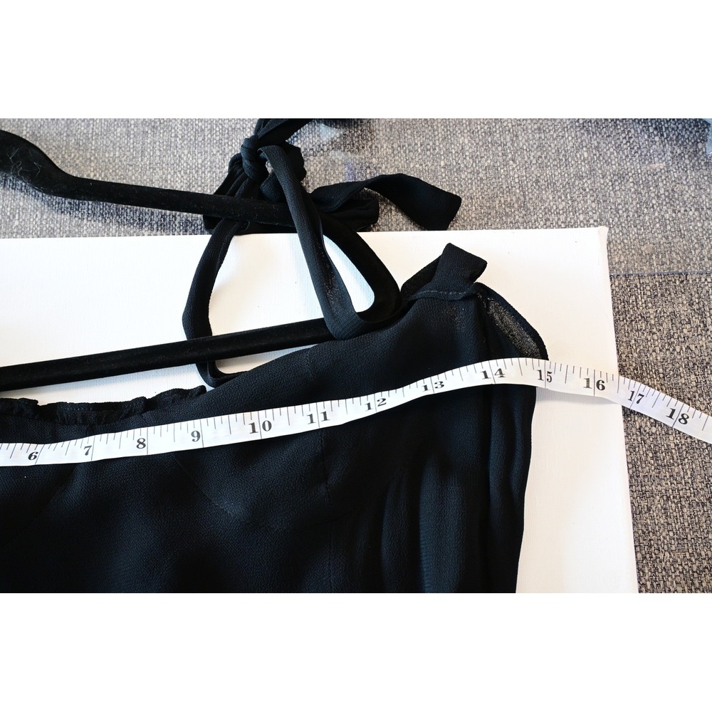 Reformation Black Midi Dress Women Size XS - Picture 6 of 9